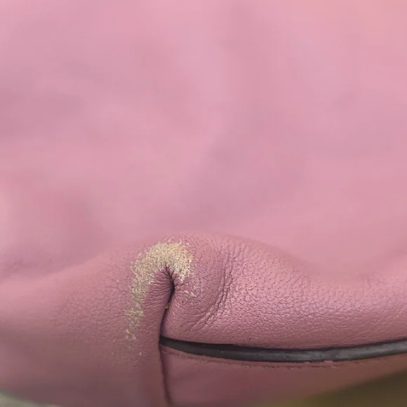 Rare Vintage Coach Mauve and Brown Signature Tote Purse Or Small Laptop Bag - Picture 17 of 17